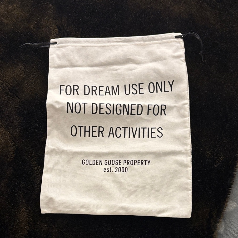 Golden Goose Property Drawstring Bag